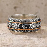 Engraved Silver Heritage Ring