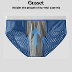 4 Pack Breathable Ice Silk Antibacterial Men's Briefs