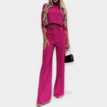 Lila | Coordinated Crop Top and Pants Set