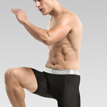 2 Pack Mesh Ice Silk Moisture Wicking Sport Boxer Underwear