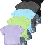 OLIVE™ - Casual Short Sleeve Tee (Pack of 5)
