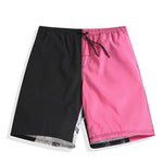 Men Animal Print Drawstring Waist Swim Trunks