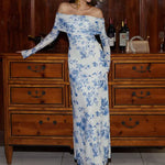 ANDREA™ - Women's Off-The-Shoulder Ruched Contrast Sequin Bodycon Dress