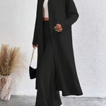 AIMIE™ - Cozy Long Sleeve Top & Wide Leg Trousers Set