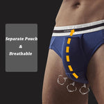 Men's Ball Pouch Separate Cotton Briefs