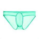 2 Pack Men's Ice Silk Breathable Sexy Low-Rise Anti-Odor Briefs