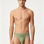 3 Pack Men's Solid Color Contoured Pouch Skin-Friendly Jockstraps