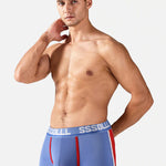 3 Pack Men's Mid-Rise Ice Silk Mesh Trunks