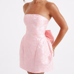 Zita | Jacquard Knot Mini Dress
