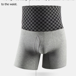 Men's Tummy Control Boxer Briefs With Functional Fly