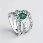 Heart Claddagh Ring Set