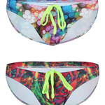 Men’s Sexy Low-rise Print Briefs With Drawstring