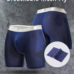 2 Pack Mesh Ice Silk Moisture Wicking Sport Boxer Underwear