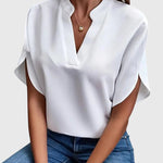 Maila | Soft and Elegant V-Neck Shirt