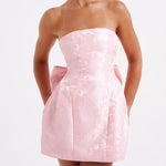 Zita | Jacquard Knot Mini Dress