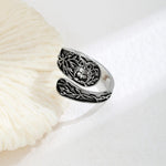 Silver Owl Forest Wrap Ring