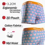 Couple 2 PCS Cotton Cartoon Breathable Underwear