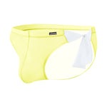 Men's Sexy Translucent Lace-up Briefs with Unfastened U-shaped Large Pouch