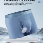 3 Pack Separation Design Support Pouch Boxer Briefs