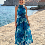 Aria | Abstract Print Midi Dress