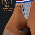 Men's Multi-function Up-pouch Boxer Briefs