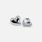 Classic Silver Heart Studs