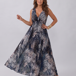 Zake | Sleeveless Empire Waist Midi Dress