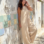 Talia | Pleated Halter Relaxed Jumpsuit