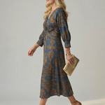Lune | Natural Wrap Midi Dress