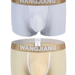 2 Pack Men's U Convex Pouch Trunks With Open Fly