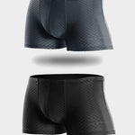 2 Pack Breathable Grid Ice Silk Men's Underwear