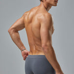 2 Pack Men's Low-Rise Solid Breathable Cotton Trunks