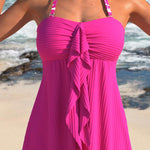 Edna - Elegant Halter Swim Dress