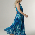 Jayla | Gathered Halter Midi Dress
