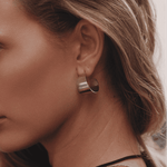 Silver Shiny Hoop Jewelry