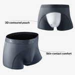3 Pack Men's Ice Silk Sports Breathable Boxer Briefs