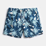 Mens Quick Drying Floral Printed Beach Board Shorts