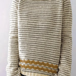 Dakota -  Casual sweater with subtle stripes