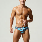 Men's 3D Print Breathable Quick Dry Beach Vacation Swim Briefs