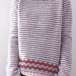 Dakota -  Casual sweater with subtle stripes