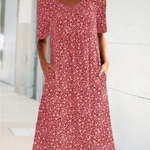 Dove | Round Neck Floral Dress
