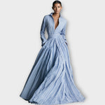 Morwenna | Striped Button Maxi Dress