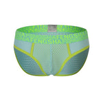 2-pack Men's Breathable Mesh Briefs with U-shaped Convex Pockets