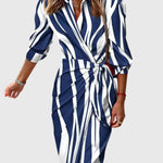 Magnolia | Elegant Wrap Dress with Print