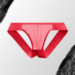 2 Pack Men's Sheer Elegance Comfy Waistband Stretch Fit Jockstrap
