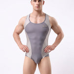 Men's Mesh Breathable Running & Gym Design Singlet Bodysuit