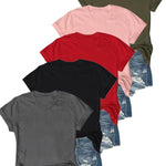 OLIVE™ - Casual Short Sleeve Tee (Pack of 5)