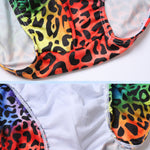 Mens Bulge Pouch Surfing Printed Bohemian Swim Briefs