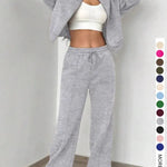 KELSEA™ - Casual Tracksuit Set for Women Zipper Jacket & Natural Waist Pants
