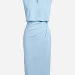 Jayda | Midi Dress with Side Draping and Sophisticated Charm